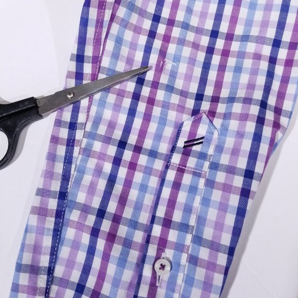 Hechter Checks/Boxes Casual Button Down Shirt - Picture 6 of 9